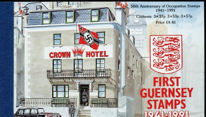 GUERNSEY PRESTIGE BOOKLET COMPLETE MINT NH AS ISSUED FIRST GUERNSEY STAMPS 