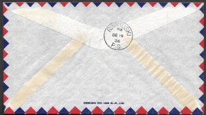 Doyle's_Stamps: Postal History: Harrington Harbor-Rimouski 1st Flt w/Pilot Signa