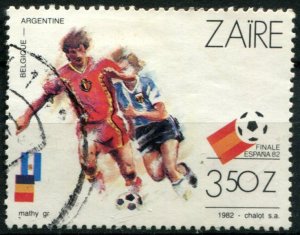 Zaire Sc#1067 Used, 3.50z multi, FIFA World Cup 1982 - Spain (II) (1982)