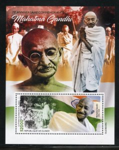 GUINEA 2023 75th MEMORIAL ANNIVERSARY OF MAHATMA GANDHI SOUVENIR SHEET MINT NH