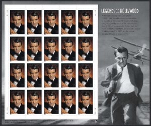 United States #3692 37¢ Cary Grant (2002).  Mini-sheet of 20 stamps. MNH