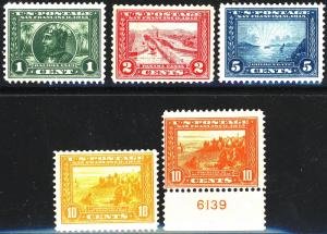 U.S. #397-400A MINT VF OG LH/HR