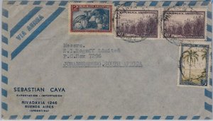 39421 -  ARGENTINA -  POSTAL HISTORY - AIRMAIL COVER to SOUTH AFRICA