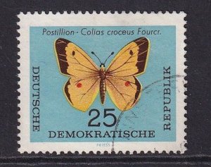 German Democratic Republic DDR #686 used 1964  butterflies  25pf