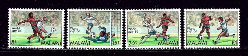 Malawi 482-85 MNH 1986 Soccer