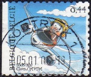 Belgium 2067 - Used - 44c Airplane (Cartoonish) (2005) (cv $0.30)