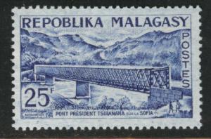 Madagascar Malagasy Scott 324 MNH** Bridge  stamp