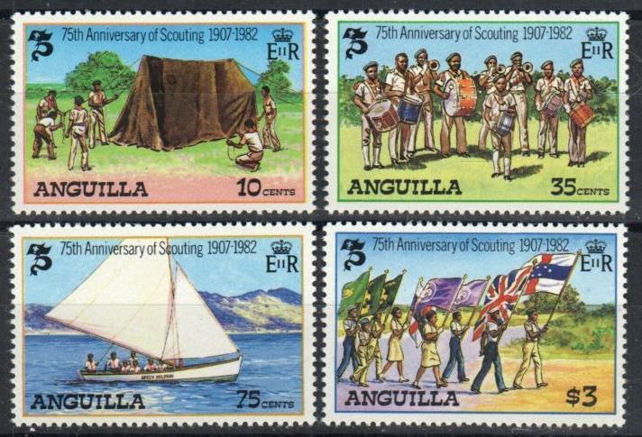 Anguilla Stamp 502-505  - Scouting year