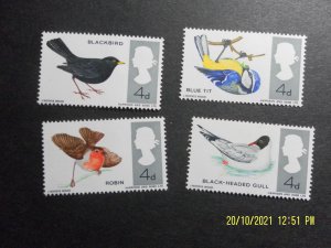 GB, SG 696-699 4d British Birds set of 4, Unused