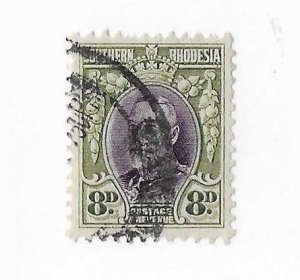 Southern Rhodesia Sc #23a 8p used VF