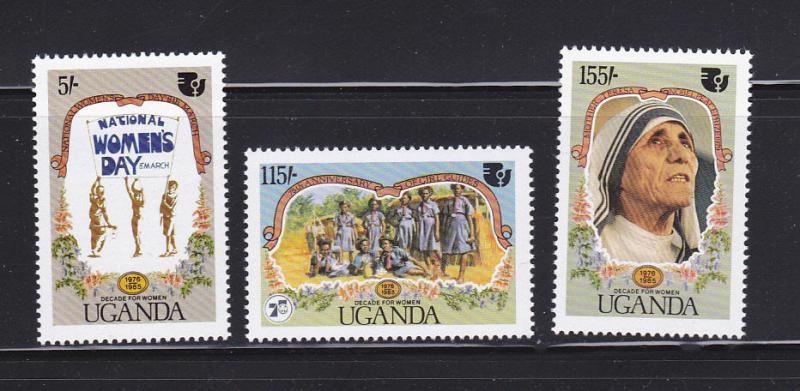 Uganda 463-465 MNH National Womens Day