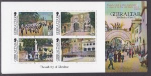 Gibraltar # 1346, Old Views of Gibraltar, Souvenir Sheet, NH, 1/2 Cat.