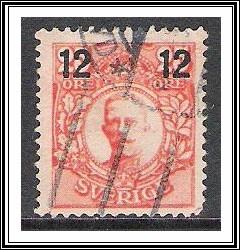 Sweden #100 Gustaf V Surcharged Used