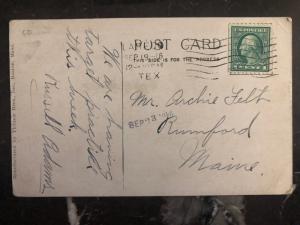 1916 Laredo TX USA RPPC Postcard Cover Mexico Revolution Soldiers marching