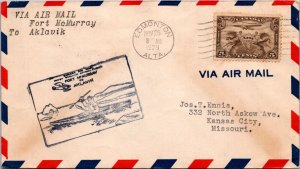 Canada 1929 FFC - Airmail - Edmonton, Alta To Aklavik, NWT - F72102