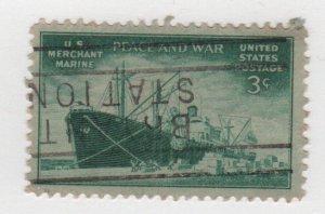 USA 1946 - Scott 939 used - 3c, Merchant Marine