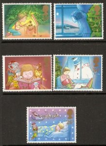 GB SG1375/9 1987 CHRISTMAS MNH 