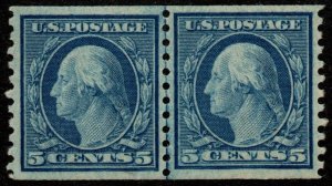 U.S. #496a MNH Joint Line Pair w/ Graded 85 Certificate