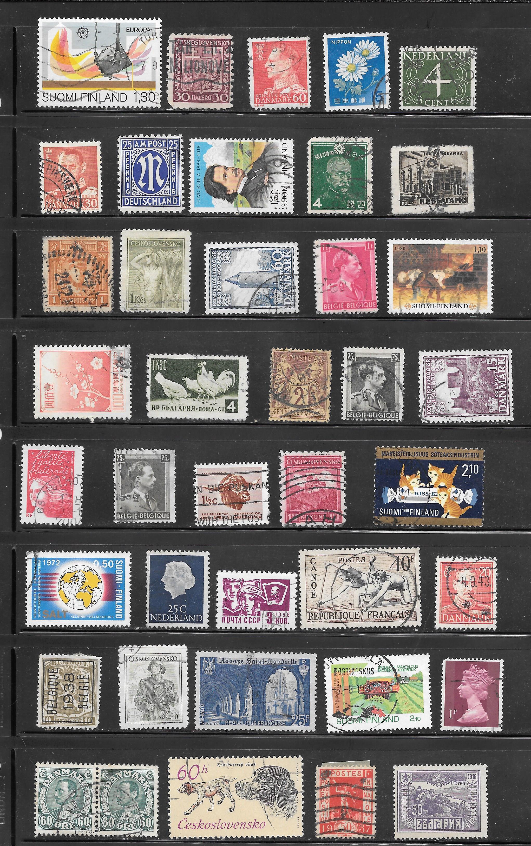 WORLDWIDE Mixture Lot Page #1 Used Singles Collection / Lot | Worldwide ...