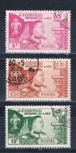 Laos 53-55 Used King Sisavang 1959 (MV0227)+