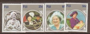 FIJI SG701/4 1985 QUEEN MOTHER MNH