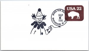 US SPECIAL EVENT POSTMARK COVER SPARTA FAIR AT SPARTANSBURG PA 1986 C