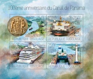Togo MNH S/S 100th Ann. Of The Panama Canal 2014