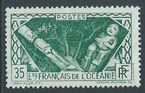 French Polynesia, Sc #91, 35c MH