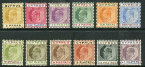 CYPRUS-19014-10  A mounted mint set to 45pi, light gum toning Sg 60-71