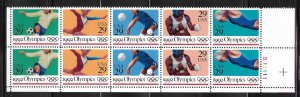 Scott #2641a 29c 1992 Summer Olympics LR PB #S11111 F VF MNH - DCV=$7.00