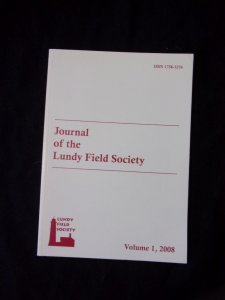 JOURNAL OF THE LUNDY FIELD SOCIETY VOLUME 1 2008