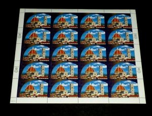 U.N. 2002, NEW YORK #832, WORLD HERITAGE ITALY, SHEET/20, MNH, NICE! LQQK!