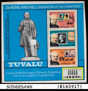 TUVALU - 1979 - 100TH ANNIV OF THE DEATH OF SIR ROWLAND HILL - M/S MNH