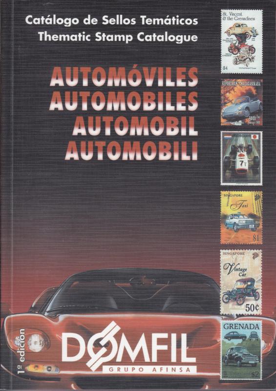 Domfil AUTOMOBILES Stamp Thematic Catalogue, 1st Edition, NEW 