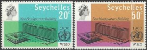 Seychelles  228-9  MNH  WHO Headquarters  1966