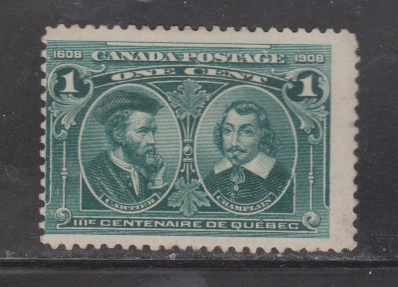 CANADA Scott # 97 - Mint NO GUM - 1 Cent Quebec Tercentenary Issue