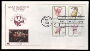 #2076-79 Orchids Dome FDC