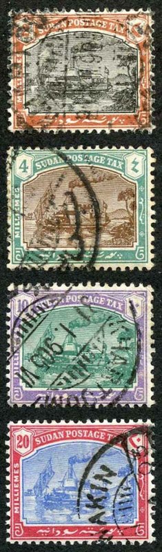 Sudan Post Dues SGD5/8 1901 Set of Four Fine Used