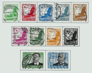 Germany Airmails C46-56 Complete Sets ***Used***