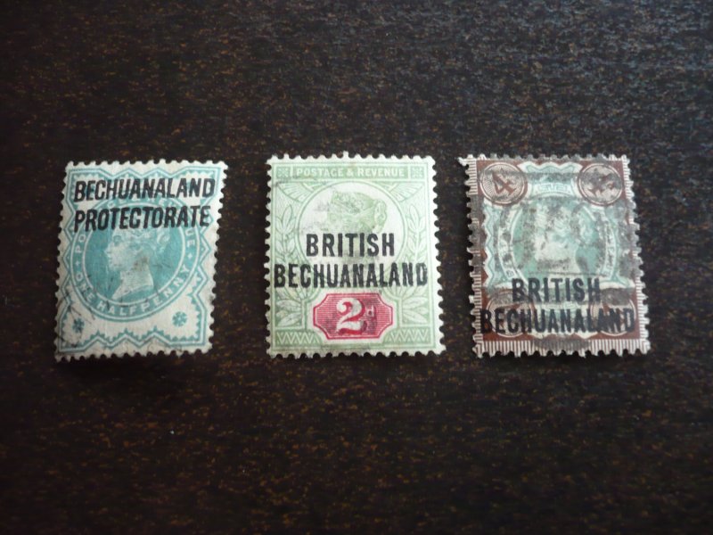 Stamps - Bechuanaland - Scott# - 69,71,73 - Used Part Set of 3 Stamps