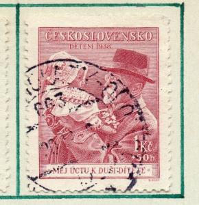 Czechoslovakia 1938 Early Issue Fine Used 1k. Postmark 299971