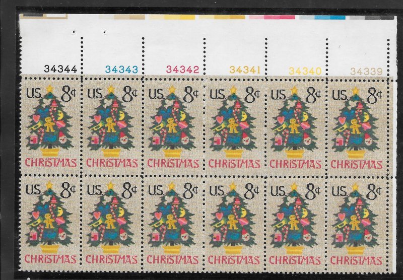 #1508 MNH Plate Block of 12