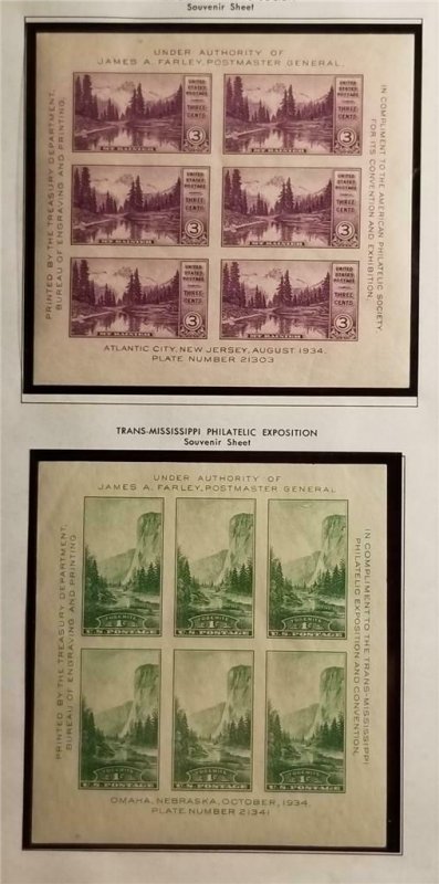 750 751 National Parks Souvenir Sheet Stamp Lot MH MNH OG T5999