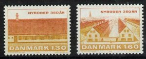 Denmark 678-9 MNH Architecture, Nyboder