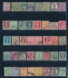 D389891 India Nice selection of VFU Used stamps