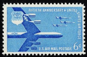 US C49 MNH VF 6 Cent 50th Anniversary U.S. Air Force Aim High!