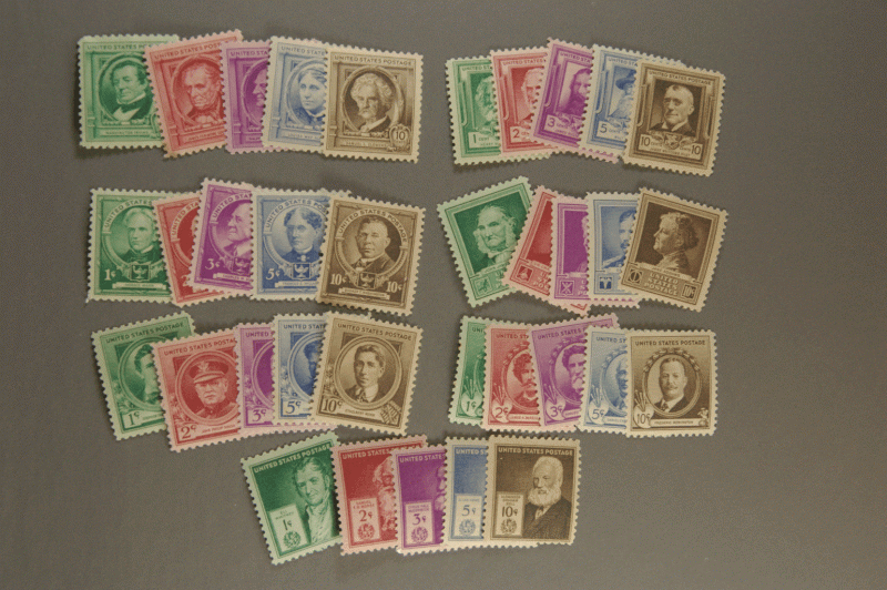 United States #859-893 Famous Americans Set MNH
