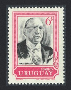 Uruguay President Tomas Berreta 1969 MNH SG#1413 MI#1159