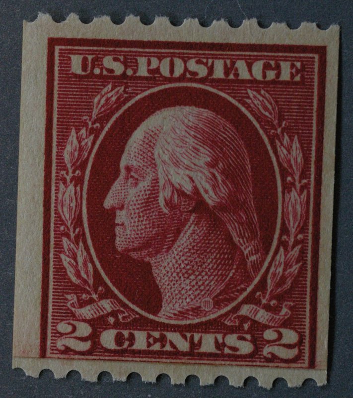 United States #442 MNH 2 Cent Washington Coil Paste Up Single Gum Extra Fine