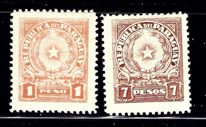 Paraguay 392/394 MH 1942-43 issues